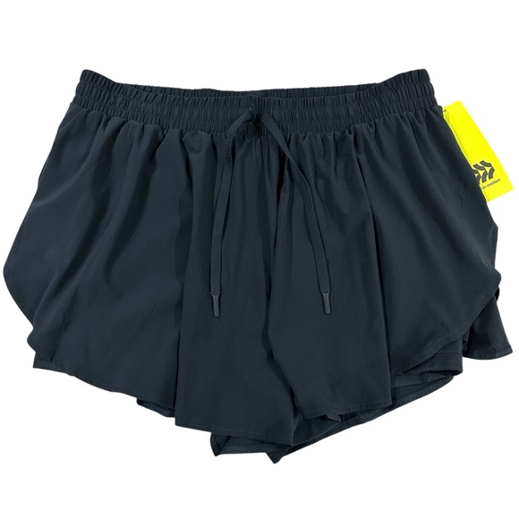 all in motion Pants - All In Motion Navy Blue High-Rise Flutter Shorts